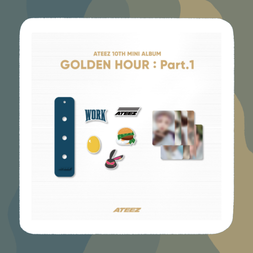 (PRE-ORDER) Ateez Golden Hour Merch - Silicon Charm Keyring Set