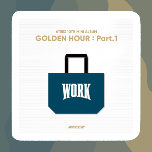 (PRE-ORDER) Ateez Golden Hour Merch - Work Reusable Bag