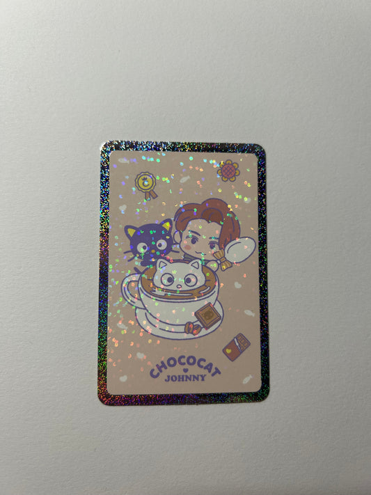 Johnny NCT x Sanrio holo photocard