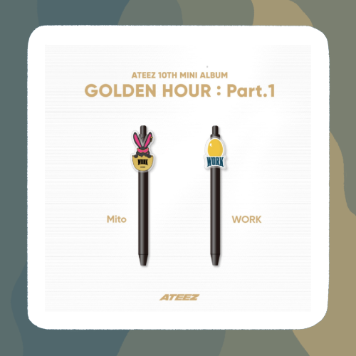 (PRE-ORDER) Ateez Golden Hour Merch - Acrylic Gel Pen