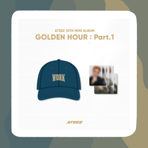 (PRE-ORDER) Ateez Golden Hour Merch - Work Ball Cap