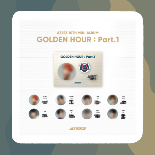 (PRE-ORDER) Ateez Golden Hour Merch - Random Badge Set