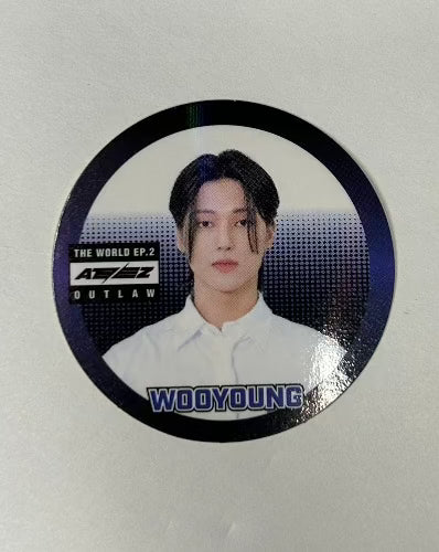 Wooyoung ATEEZ OUTLAW (PLATFORM VERSION) face sticker