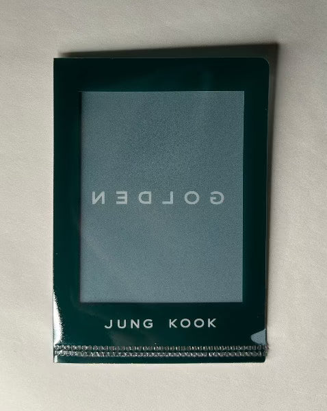 Jung Kook BTS 'GOLDEN' Photocard L-holder weverse