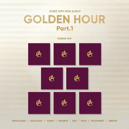 ATEEZ [GOLDEN HOUR : PART.1] (10TH MINI ALBUM) DIGIPACK RANDOM ver