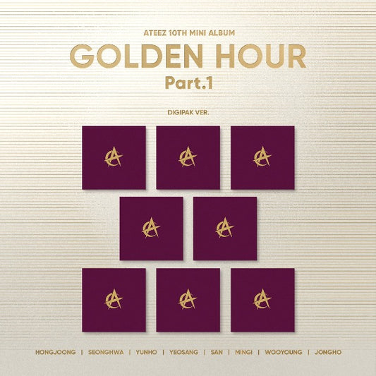 ATEEZ [GOLDEN HOUR : PART.1] (10TH MINI ALBUM) DIGIPACK RANDOM ver