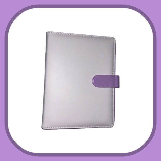 White and Purple A5 Binder