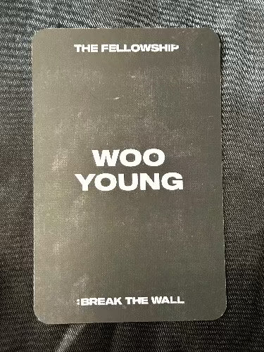 Wooyoung London Pop Up Shop Photocard (Ateez) back of card